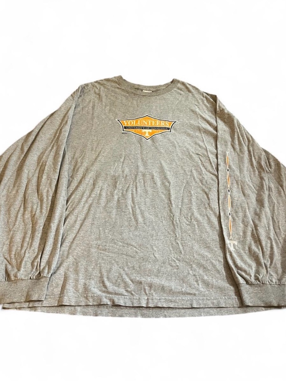 Men’s Vintage AAA Tennessee Volunteers Gray Long Sleeve Logo Shirt Size 2XL